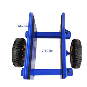 รถเข็นไม้อัดสองล้อคุณภาพสูงระดับอุตสาหกรรม รับน้ำหนักได้ 600 ปอนด์ พร้อมยางกันลื่นปรับได้และขนย้ายสะดวก - Product Image 2