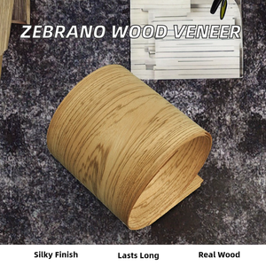 <span class=keywords><strong>Placage</strong></span> de <span class=keywords><strong>bois</strong></span> naturel en zébrano de Groenland, coupe couronne, design traditionnel pour applications dans les cuisines, chambres, salons et hôtels - Product Image 2