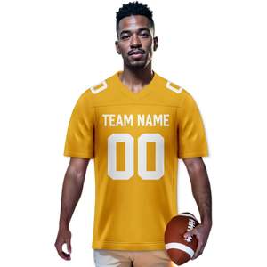 เสื้อฟุตบอลจำลองแบบสั่งทำสำหรับผู้ใหญ่และเยาวชน S-6XL ชื่อทีมเย็บด้วยทองส่วนบุคคลของขวัญที่สมบูรณ์แบบสำหรับแฟนๆ - Product Image 3