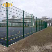 Pas cher Enduit De Poudre 686 Double Treillis Métallique Clôture Double Tige Tapis Grille Filet De Clôture Horizontale