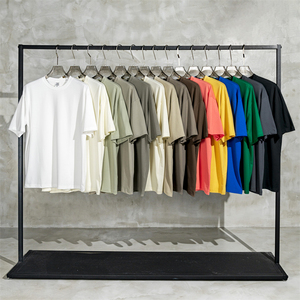 Streetwear T-shirt vierge 260GSM 100% coton T-shirt lourd pour hommes Fabricant d'impression personnalisée - Product Image 2