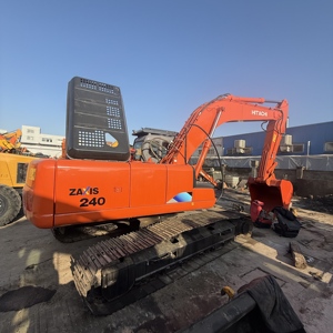 รถขุดไฮดรอลิกแบบตีนตะขาบ Hitachi Zaxis240 ZX240 ขนาด 24 ตัน เครื่องยนต์ญี่ปุ่นแท้ สภาพการทำงานสมบูรณ์ สำหรับงานก่อสร้าง - Product Image 5