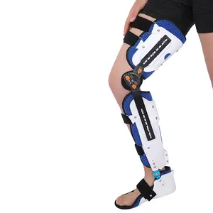 Penopang pergelangan kaki lutut, TJ-KM009 dapat disesuaikan, penopang pergelangan kaki medis, pelindung Shin, Orthosis