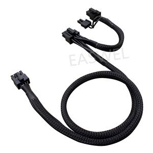 PCI-E สายเคเบิลโมดูลาร์แบบ8pin คู่สำหรับ Corsair RM550X RM650X RM750X <span class=keywords><strong>RM850X</strong></span> RM1000X - Product Image 4