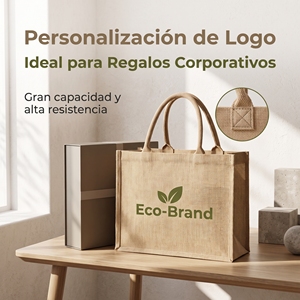 Bolsa de Yute Resistente para Actividades al Aire Libre, Diseño Práctico para Picnic y Paseos en la Playa, Acepta Personalizaciones - Product Image 2
