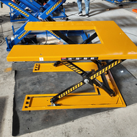 Table élévatrice à ciseaux électrique robuste, pliable, hydraulique, construction en acier au carbone, hauteur maximale 860 mm pour entrepôt