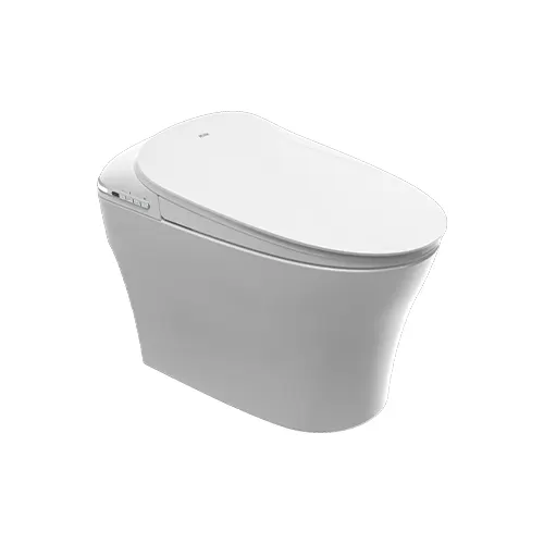 High Quality Smart Automatic Toilet Modern Floor-Mounted round Bowl for Hotels and Bathrooms