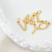 Breloques initiales EMANCO, 26 lettres de l'alphabet anglais A-Z, pendentifs pour la fabrication de colliers, bracelets, bijoux, vente en gros, dropshipping