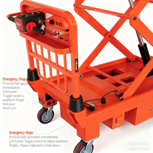 400kg pin lithium điện có thể gập lại Nâng Nền tảng với 900 mét nâng chiều cao 1000x600 mét OEM Xe tải nhỏ van tải - Product Image 3