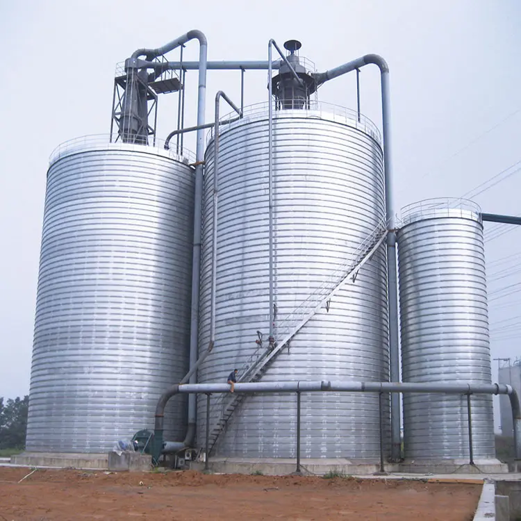 Wholesale Low Cost Vertical Grain Storage Silo Price 50-1000 Tons Wheat Corn Storage Silo For Feed Farm