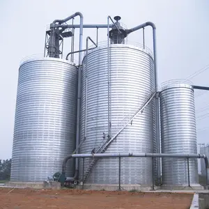 بسعر الجملة صومعة تخزين الحبوب العمودية منخفضة التكلفة 50-1000 طن صومعة تخزين الذرة القمح لمزارع الأعلاف