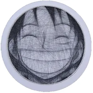 Нить художественная доска портрет 3D DIY Нитки для ногтей Набор для домашнего декора diy деревянные картины круглые dia 50 см