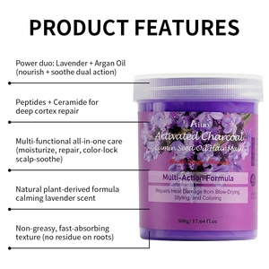Maschera per <span class=keywords><strong>Capelli</strong></span> alla Lavanda, Anti-Rottura, Idratazione 24h, Qualità Professionale per <span class=keywords><strong>Capelli</strong></span> Lucenti - Product Image 4