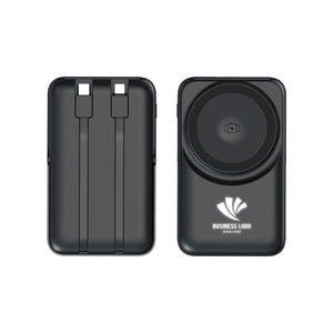 Cargador Portátil para Reloj, Banco de Energía de 10000 mAh con Logotipo LED, Soporte Magnético Plegable para Teléfono, Carga Rápida Inalámbrica, <span class=keywords><strong>Batería</strong></span> <span class=keywords><strong>Externa</strong></span> - Product Image 1