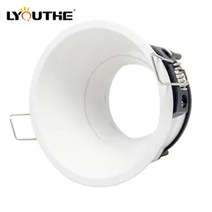 Mount Led Downlight 360 Degree Angle COB Recessed LED Lamp House MR16 Downlight Mounting Ring Trim Housing