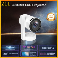 Proyector LED de Alto Brillo, 2G RAM, HD, Proyección de Pared Inteligente para el Hogar, Android 13, Cine en Casa para Comercio Exterior