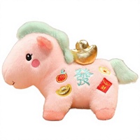 Peluche Licorne Arc-en-ciel Brodé en Coton PP Ultra Doux Couleur Personnalisée, Anti-stress, Cadeau Unisexe Direct Usine
