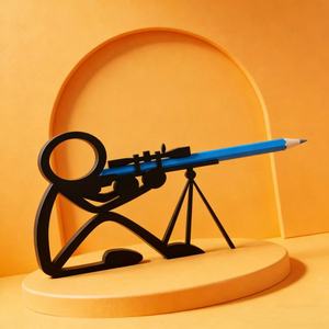Soporte para Lápices con Figura de Guerrero Impresa en 3D, Divertido Adorno de Escritorio, Figura de Juguete Artística, Regalo Sorpresa Perfecto - Product Image 5