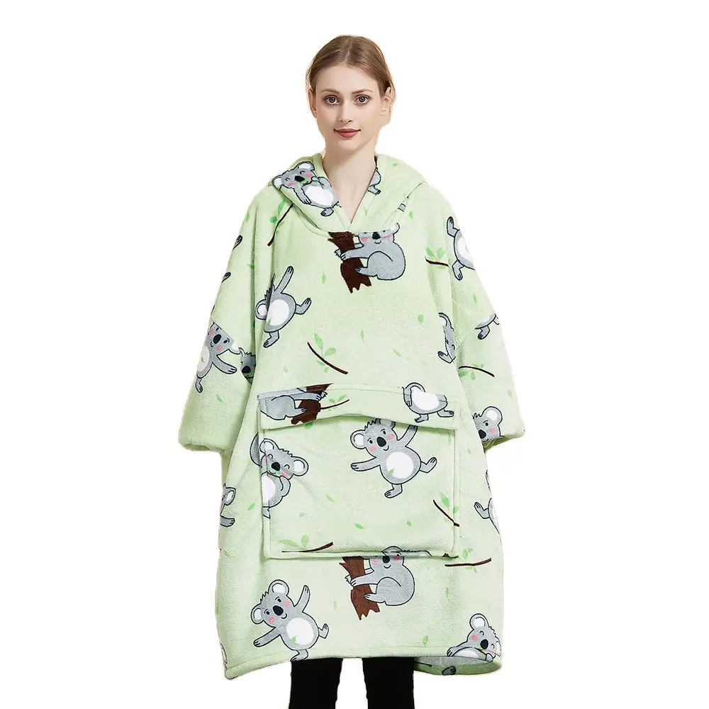 Womens Hooded Blankets Hoodie Blanket Drop Shipping Oversized Plain Pullover Hoodies on Sale