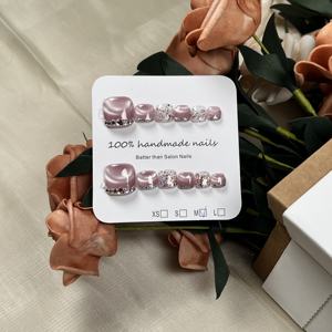 Kit d'ongles de <span class=keywords><strong>pied</strong></span> à pression <span class=keywords><strong>en</strong></span> <span class=keywords><strong>gel</strong></span> souple avec logo personnalisé ongles d'orteil vente <span class=keywords><strong>en</strong></span> gros de bouts artificiels courts et carrés - Product Image 4