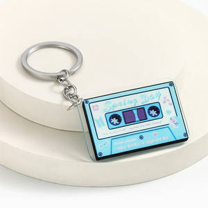 Taylor musique bande acrylique caoutchouc porte-clés personnalisable <span class=keywords><strong>Audiophile</strong></span> musique Fan cadeau mode voiture porte-clés pendentif sac pour la musique - Product Image 4