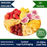 Op maat gemaakte verpakkingen hotel restaurant enkelvoudige porties VF groentesnacks portiecontrole knapperige mix gedroogde groenten gedroogd fruit