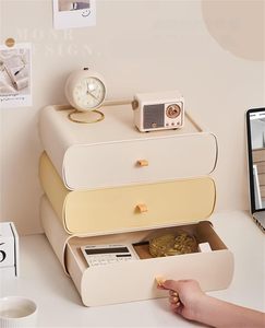 Modern Plastic <b>Storage</b> <b>Drawer</b> <b>Box</b> PP Stackable Desktop Organizer for Cosmetics Plastic <b>Drawer</b> <b>Box</b> for Office Stationery - Product Image 2