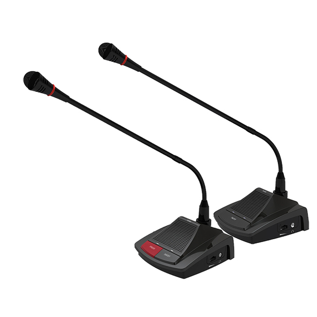 Discussion Chairman Delegate Unit Wired Conference Microphone System for Meeting Room Intelligent Conference System