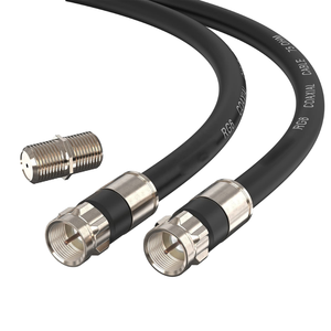 Cable Coaxial RG6 Macho-Macho con Conectores Tipo F, Cable de Extensión para Internet de Alta Velocidad, TV <span class=keywords><strong>Digital</strong></span> y Satélite - Product Image 2