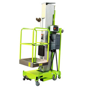 एल्यूमीनियम इलेक्ट्रिक लिफ्ट टेबल वर्क प्लेटफॉर्म 150 किलोग्राम स्व-चालित हवाई उच्च लिफ्ट मैन-अप सिंगल माकास्ट एलॉय ऑर्डर पिकर लिफ्टर - Product Image 4