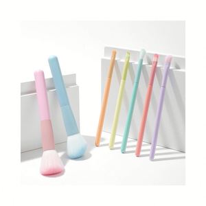 ชุดแปรงแต่งหน้ามาการองสีสันสดใส 7 ชิ้นแปรงทาแป้งฝุ่น อายแชโดว์ เครื่องมือเสริมความงาม - Product Image 2