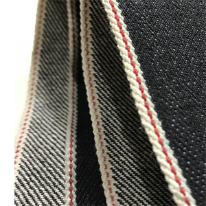 Tissu en denim rouge à bordure rouge de <span class=keywords><strong>16</strong></span> oz, technologie originale, personnalisation d'usine, pour housse de canapé de meubles - Product Image 1