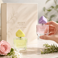 Flacon de parfum en verre à sertir carré et rectangulaire, petit format 30ml 50ml 100ml, avec capuchon triangulaire, pulvérisateur pressurisé – Vente chaude