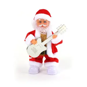 HU-274 Decoration navidad Battery Operated Christmas Ornaments Electric Singing and Dancing Santa toy