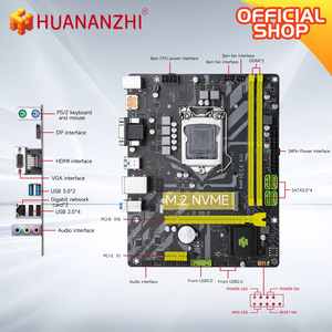 New HUANANZHI H311 VHD4 Motherboard <b>LGA</b> <b>1151</b> Support Core I3/i5/i7 6th/7th/8th/9th E3 V5 CPU DDR4 Memory 32GB Supports <b>LGA</b> - Product Image 6