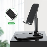 Support de téléphone portable pliable avec logo OEM Support de station d'accueil flexible Accessoires de bureau pour tous les smartphones Android Bureau réglable