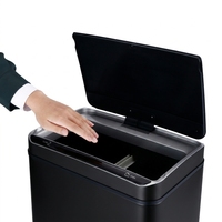 Poubelle électronique 80L en acier inoxydable anti-traces de doigts, best-seller en Europe