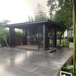 Gazebo Plegable de Aluminio con Techo de Láminas, Pérgola Personalizada para Exteriores, Pabellón Reversible con Techo Rígido, Gazebo de Aluminio - Product Image 3