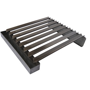 Parrilla <span class=keywords><strong>de</strong></span> <span class=keywords><strong>Acero</strong></span> <span class=keywords><strong>Inoxidable</strong></span> en Forma <span class=keywords><strong>de</strong></span> V <span class=keywords><strong>para</strong></span> Asar Pescado, Verduras, Filetes, Camarones, Inserto <span class=keywords><strong>para</strong></span> Parrilla Gaucho - Product Image 2