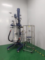 Cuve de réaction en acier inoxydable à commande manuelle, moteur 50-100L, haute température, pour réactions chimiques