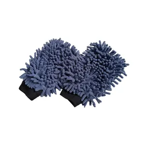 Dubbelzijdig Chenille Microfiber Car Cleaning Krasvrij Wassen Mitt Kleurrijke Wasstraat Stofdoek