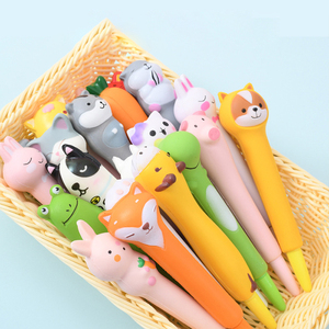 Stylos à encre gel amusants et kawaii en forme d'animaux et de fruits pour soulager le stress, pour filles - Product Image 3