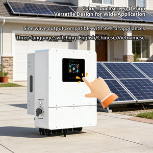 Nouvel onduleur solaire 6 kW IP65 Garantie 5 ans Entrée PV 6000 Wp Monophasé sur onduleur hybride Prix onduleur solaire hybride MPPT - Product Image 3