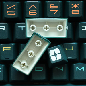 Keycaps GMK Expo con Tipografia e Font Retrò, Design Grafico Moderno Mid-century, 130 Tasti PBT, Profilo Cherry, Stampa a Sublimazione - Product Image 6