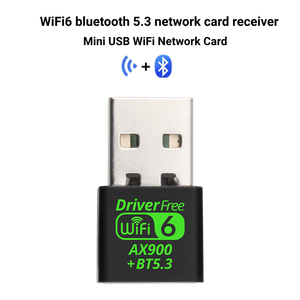600Mbps <span class=keywords><strong>USB</strong></span> <span class=keywords><strong>Wifi</strong></span> 6 BT 5.3 adapter 2in1 Dongle băng tần kép 2.4G & 5Ghz Card mạng không dây WLAN Receiver cho PC điều khiển miễn phí ax900 - Product Image 2