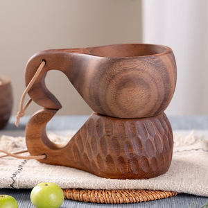 <span class=keywords><strong>Walnut</strong></span> & Acacia gỗ cup Set Creative Scandinavian Thiết kế rắn chống bỏng trà & cà phê/Sữ<span class=keywords><strong>a</strong></span> ly - Product Image 2