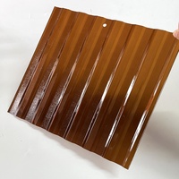 Nouveau produit, garantie 10 ans, protection UV 1,5 mm, plaque en polycarbonate moderne embossée ondulée pour toiture extérieure, hôtel, parc