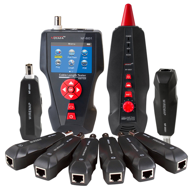 Multifunction TDR Network Cable Tester with PoE/PING/Port Flash Function