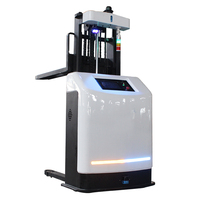 AGV gerbeur de palettes chariot élévateur 1 tonne 2 tonnes robot pour entrepôt transpalette mobile cric batterie moteur AGV Intelligent Handling Robot