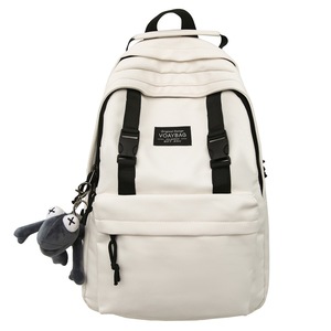 Japanese Solid Color Campus <b>Backpack</b> - Minimalist Style - Product Image 1